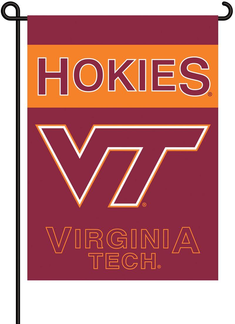 Hokies Logo - Virginia Tech Hokies 2-Sided Garden Flag College Team Logo