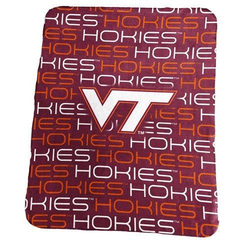 Hokies Logo - NCAA Virginia Tech Hokies Logo Brands Classic Fleece Throw Blanket ...
