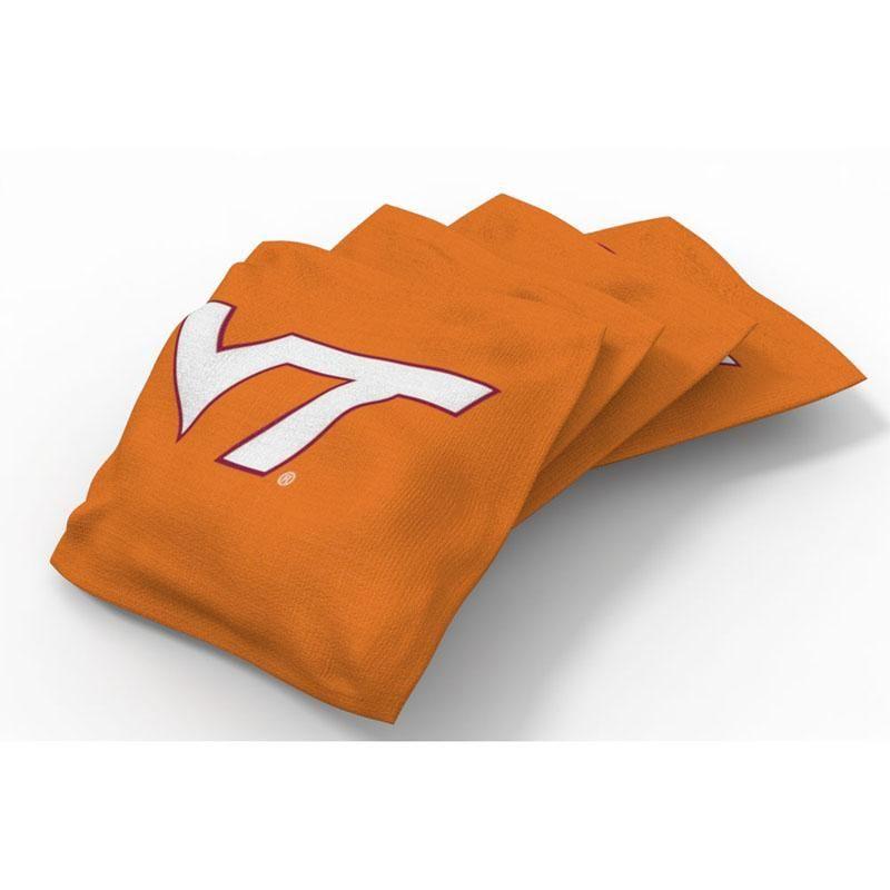 Hokies Logo - Virginia Tech Hokies Logo Bean Bag Set - Orange