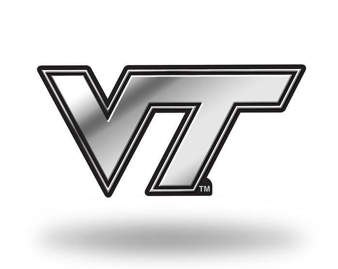 Hokies Logo - Virginia Tech Hokies Logo 3D Chrome Auto Emblem NEW!! Truck or Car! Rico  NCAA