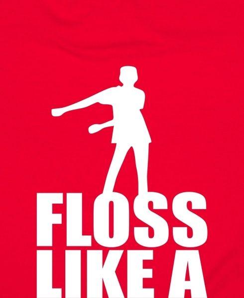 Floss Logo - Floss Like A Boss Dance Logo Women's V-Neck T-Shirt
