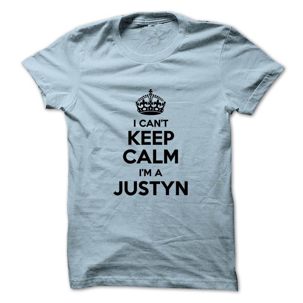 Justyn Logo - I Cant Keep Calm Im A Justyn. Classic Guys / Unisex Tee