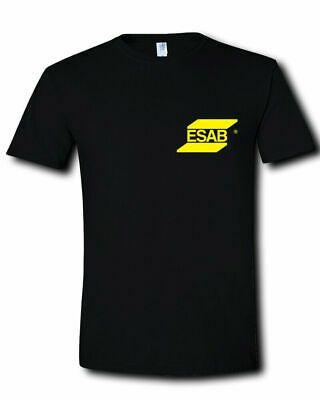 Esab Logo - New ESAB Logo Welding Cutting Equipment Pocket Mens Black T-shirt Size  S-2XL | eBay