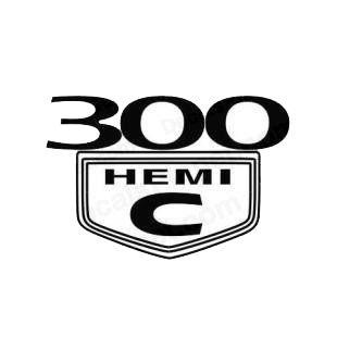 3Oo Logo - Chrysler 300c hemi chrysler transport (models), decal sticker #1036