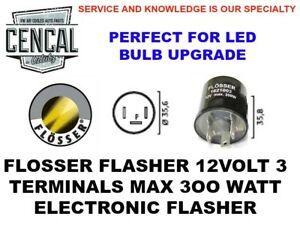 3Oo Logo - Details about FLOSSER LED FLASHER 12V 3 TERMINALS MAX 3OO WATT ELECTRONIC  FLASHER EFL2 1621003