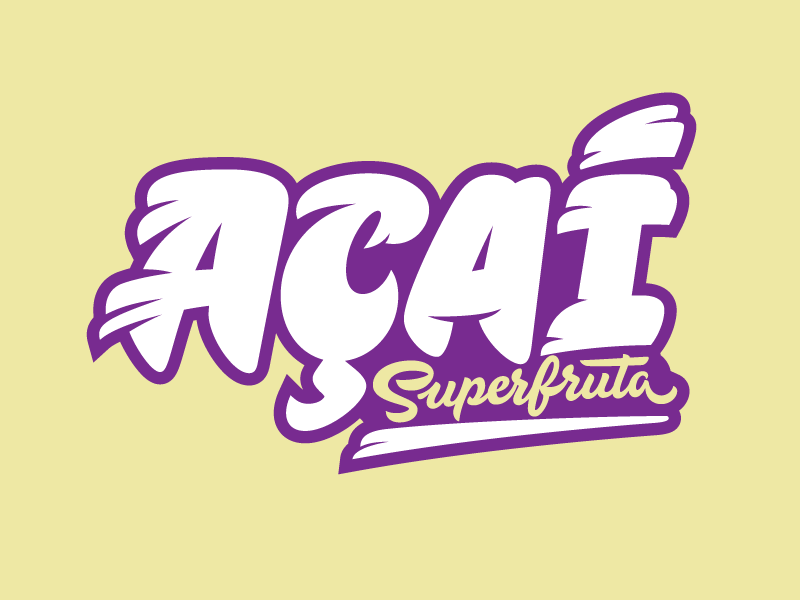 Superfruit Logo - Açaí is a super fruit by Rodrigo Saiani for Plau on Dribbble