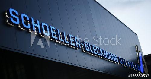 Schoeller-Bleckmann Logo - The logo of Schoeller-Bleckmann Oilfield Equipment is pictured at ...