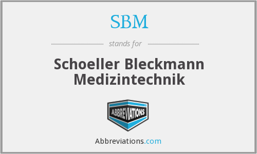 Schoeller-Bleckmann Logo - What is the abbreviation for Schoeller Bleckmann Medizintechnik?