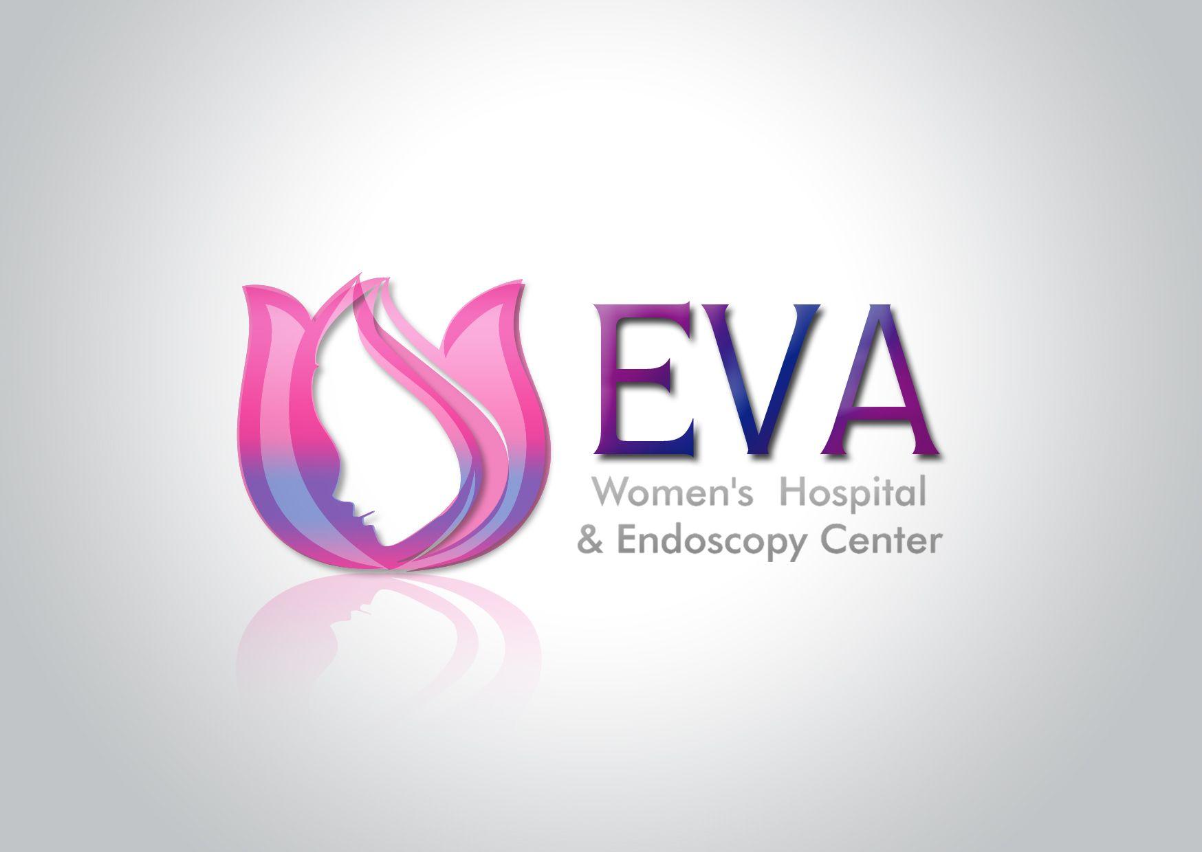 Eva Logo - Women's hospital logo, women and lotus, Eva, Eva logo, creative ...