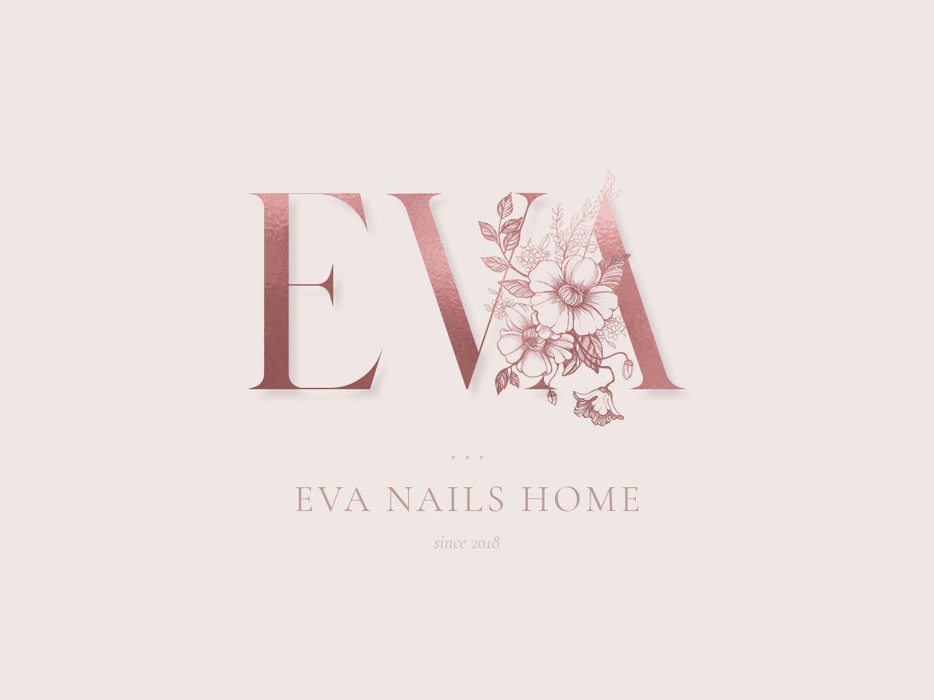 Eva Logo - Logo. Eva nails home. Second option. by Natallia Melekhavets on Dribbble