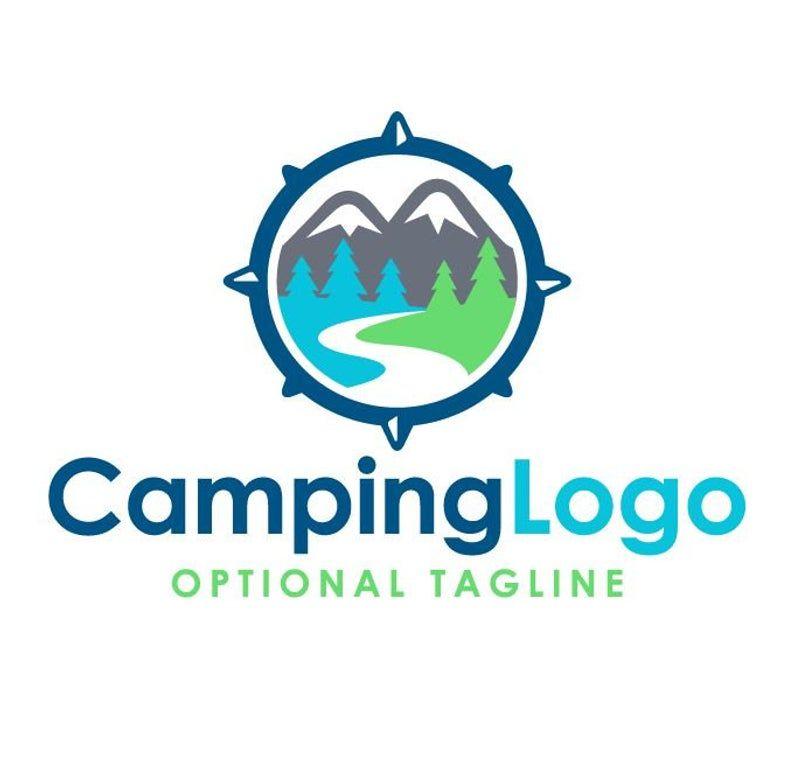 Camping Logo - Camping Logo, Kids Camping Logo, Mountains Logo, Premade Logo Design,  Custom Logo, Logo