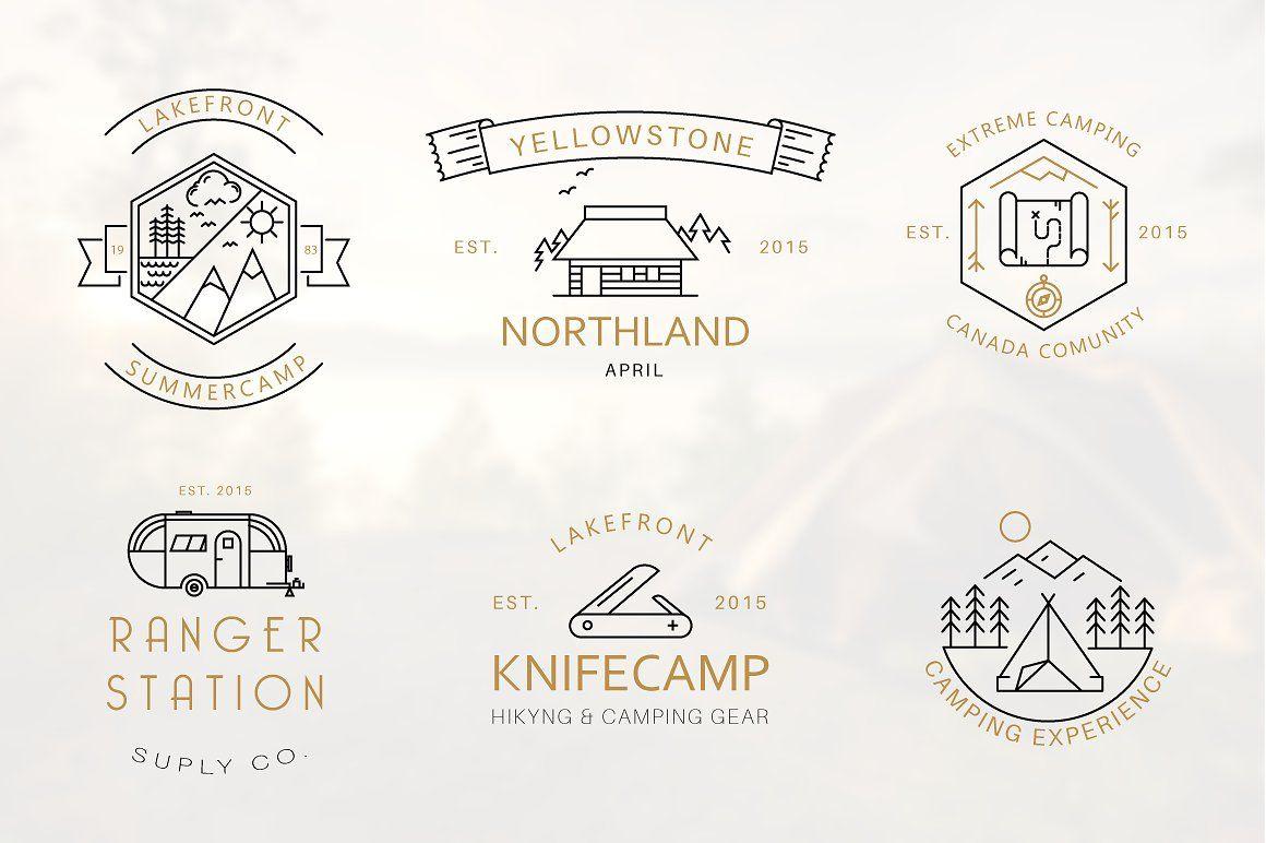 Camping Logo - Iconic Camping Logo Badges - lovepowerdesigns.com