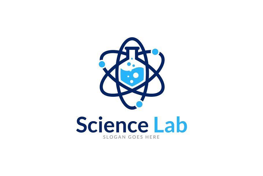 Atomic Logo - Atomic Science Lab Logo Template