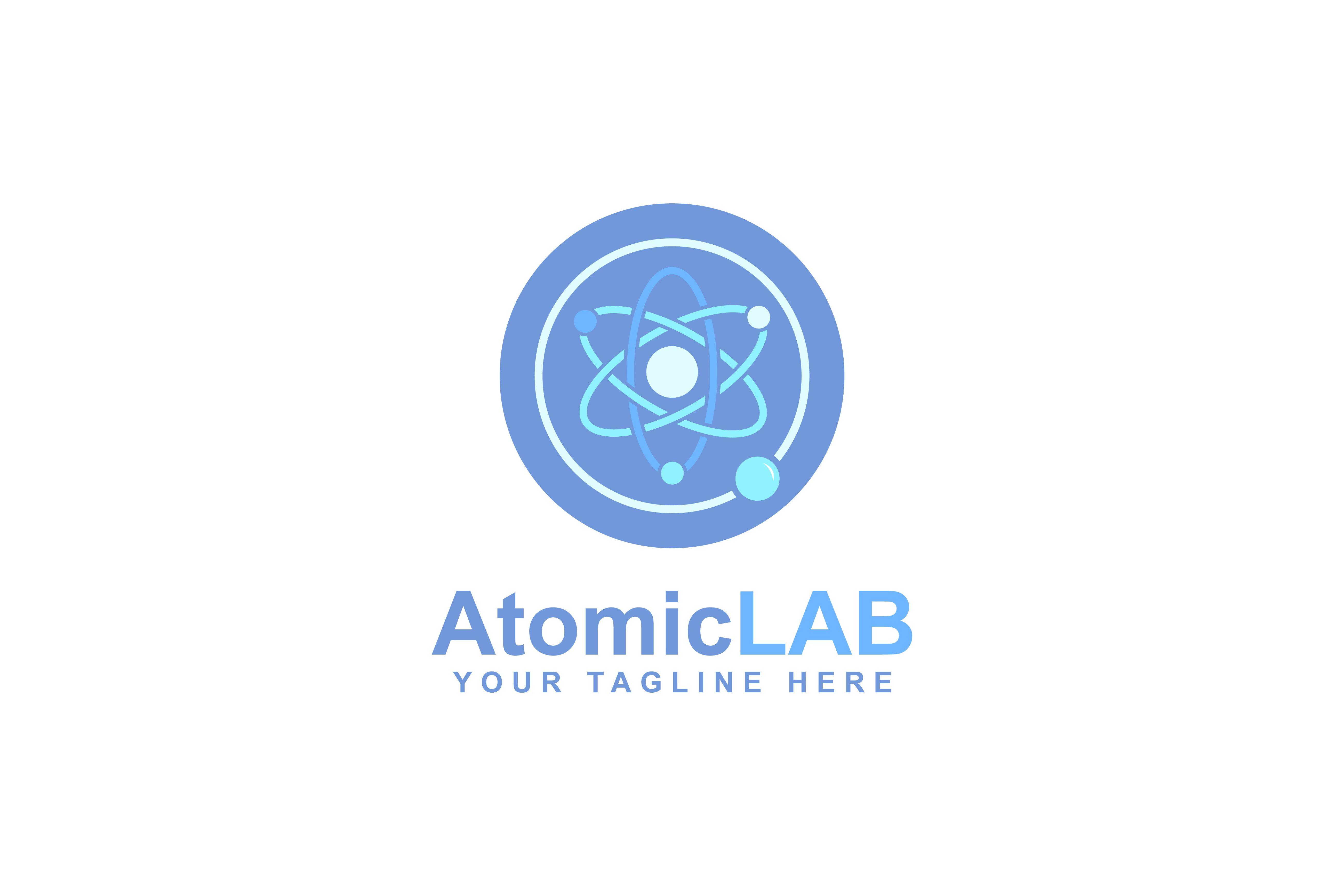 Atomic Logo - Atomic logo design, electron particles