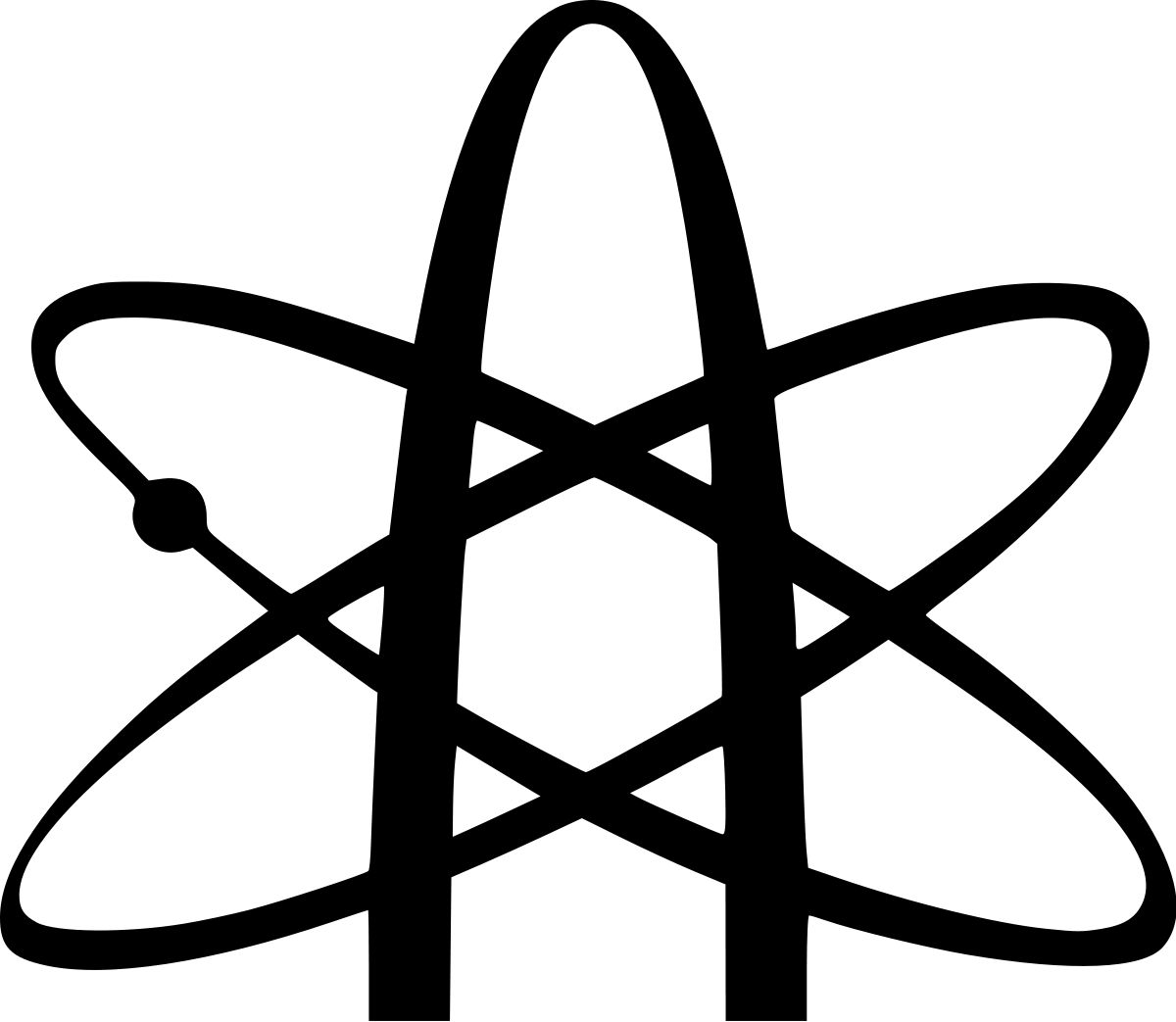 Atheist Logo - Atomic whirl