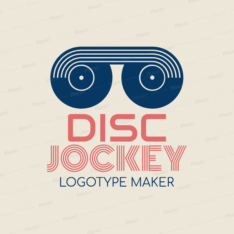 Turntable Logo - DJ Logo Maker with Turntable Icon 1072d