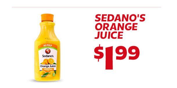 Sedano's Logo - Sedanos Orange Juice V2's Supermarkets