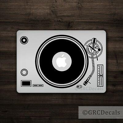 Turntable Logo - DJ Turntable - Mac Apple Logo Laptop Vinyl Decal Sticker Macbook Music  Record | eBay