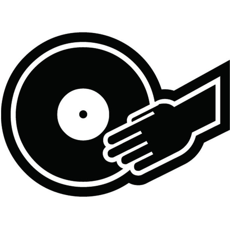 Turntable Logo - DJ Deejay Logo #3 Turntable Record Player Mixer Disc Jockey Spinning  Scratching Album Vinyl Music Club .SVG .EPS Vector Cricut Cut Cutting