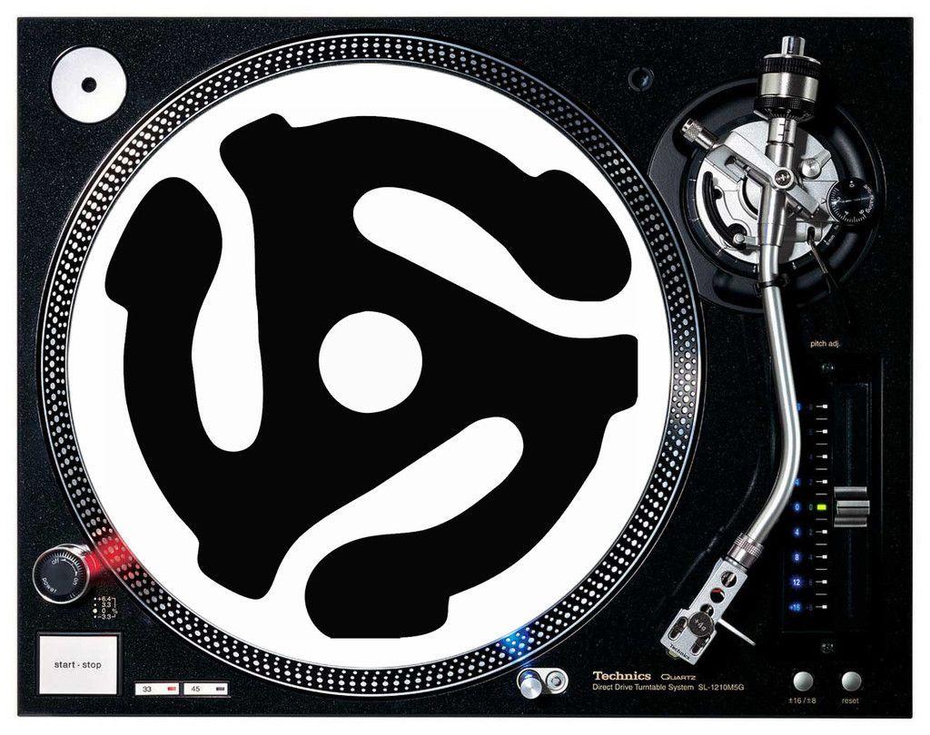 Turntable Logo - rpm Adapter logo DJ / Turntable Slipmats ( PAIR). Music. Logos