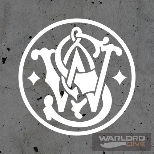 Wesson Logo - Smith and Wesson Logo Die Cut Sticker – warlord1