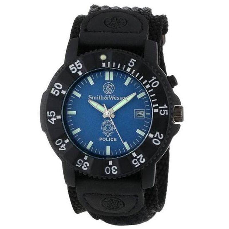 Wesson Logo - Smith & Wesson Men's Police Watch with Nylon Strap Water Resistant ...