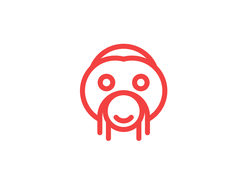 Orangatang Logo - Orangutan Logo by Thomas Trandal on Dribbble