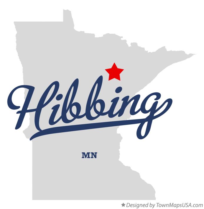 Hibbing Logo - Map of Hibbing, MN, Minnesota