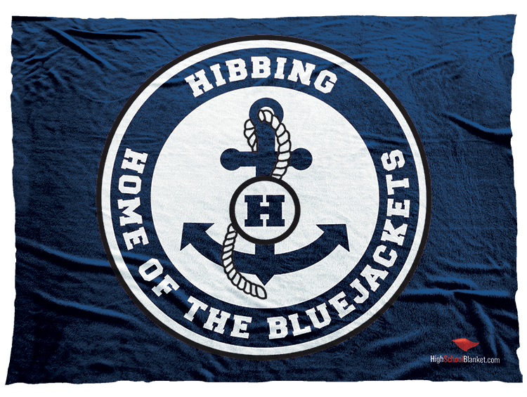 Hibbing Logo - Hibbing Blue Jackets