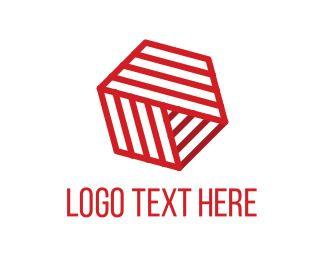 Generc Logo - Red Hexagon Logo