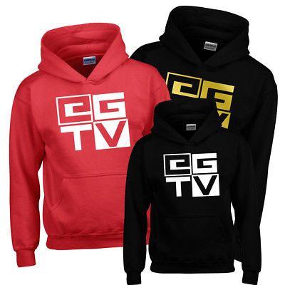 Egtv Logo - EGTV Ethan Gamer TV Kids Hoodie Hoody Top Retro Gamer Logo Youtuber Youtube  Gift | eBay