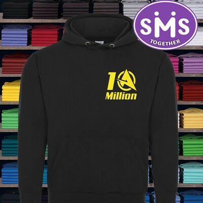 Egtv Logo - ALI 10 MILLION Logo Hoodie Choice Of Colours And Size Great Gift Youtube  Gamer
