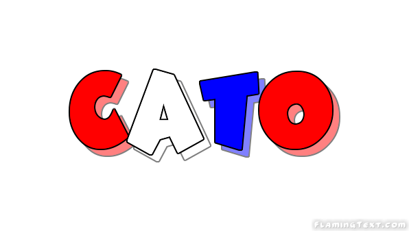 Cato Logo - United States of America Logo. Free Logo Design Tool from Flaming Text