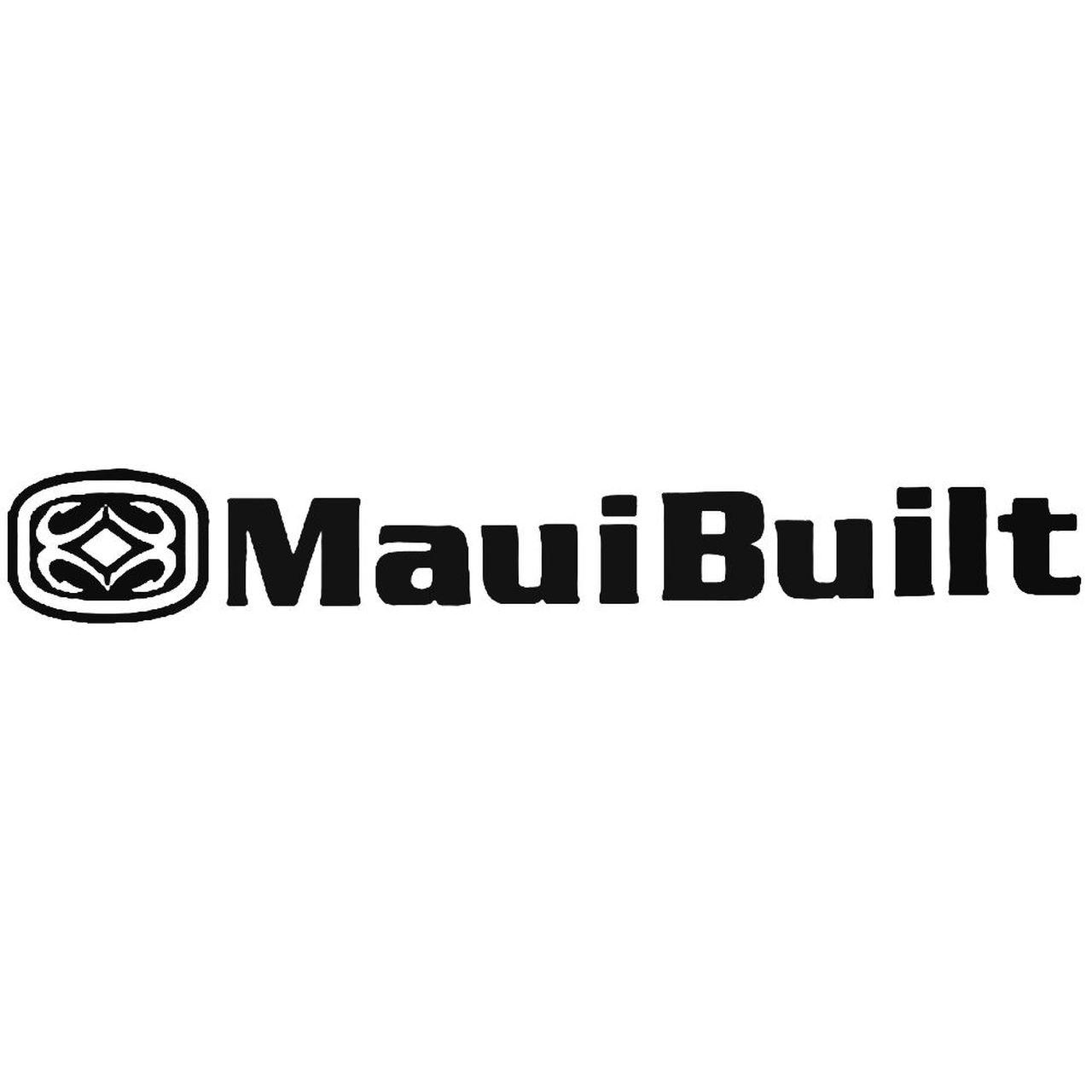 Maui Logo - Maui Built Logo 3 Vinyl Decal Sticker