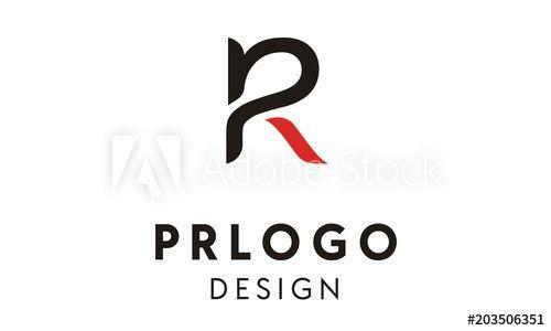 PR Logo - Monogram / Initial PR logo design inspiration this stock