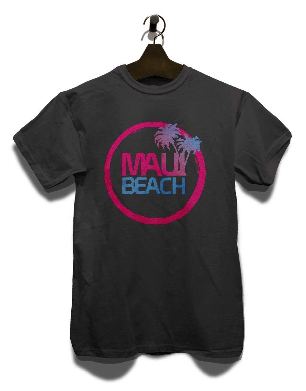 Maui Logo - Maui Beach Logo T Shirt Hawaii Urlaub Bedruckt Aloha Palme Strand Bag Pack