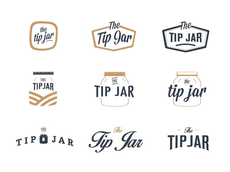 Jar Logo - The Tip Jar Logo Concept by Steve Sutanto on Dribbble