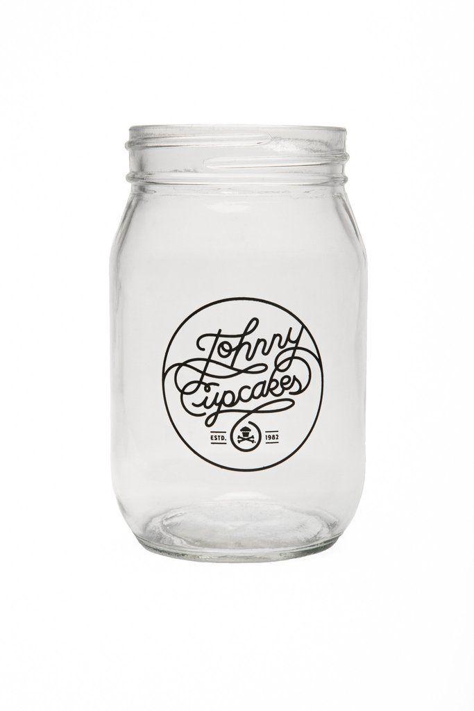 Jar Logo - Logo Swirls Glass Jar