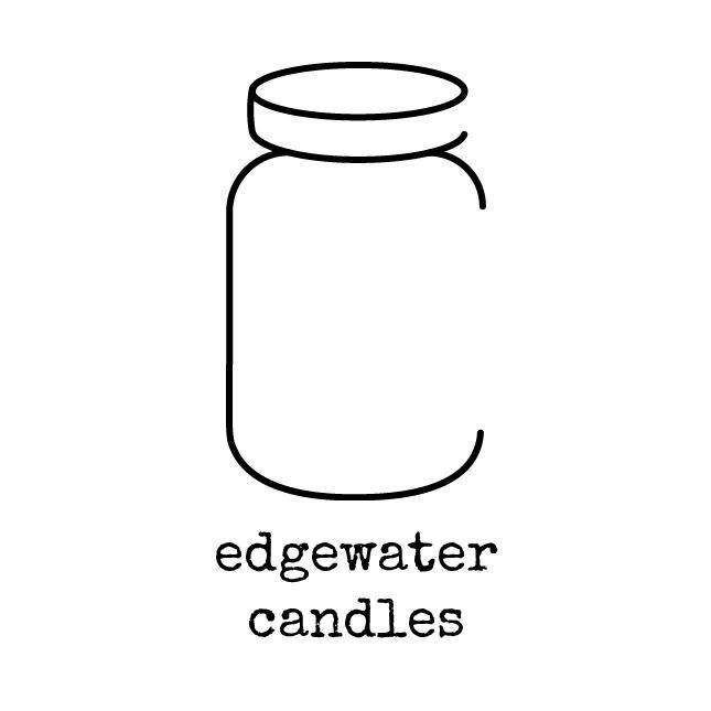 Jar Logo - Edgewater Candles make candles in glass jars. Their logo is jar
