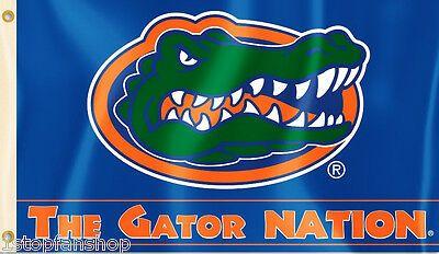 GatorNation Logo - Florida Gators 3' x 5' Flag (The Gator Nation) NCAA Licensed 15889353093