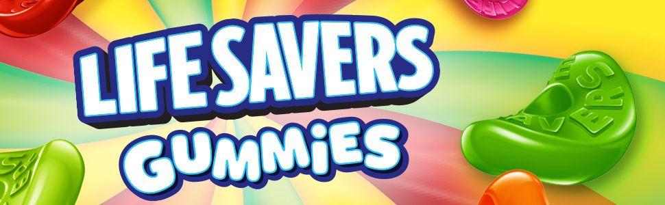 Lifesavers Logo - Life Savers 5 Flavors Gummies Candy Bag, 7 ounce (12 Packs)