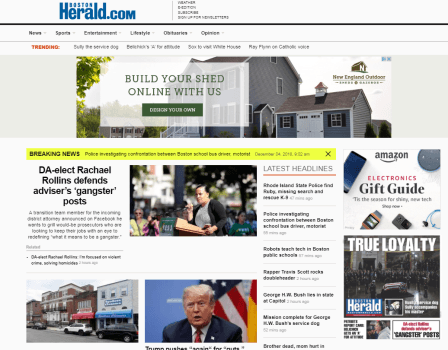 Bostonherald.com Logo - Boston Herald launches redesigned BostonHerald.com site