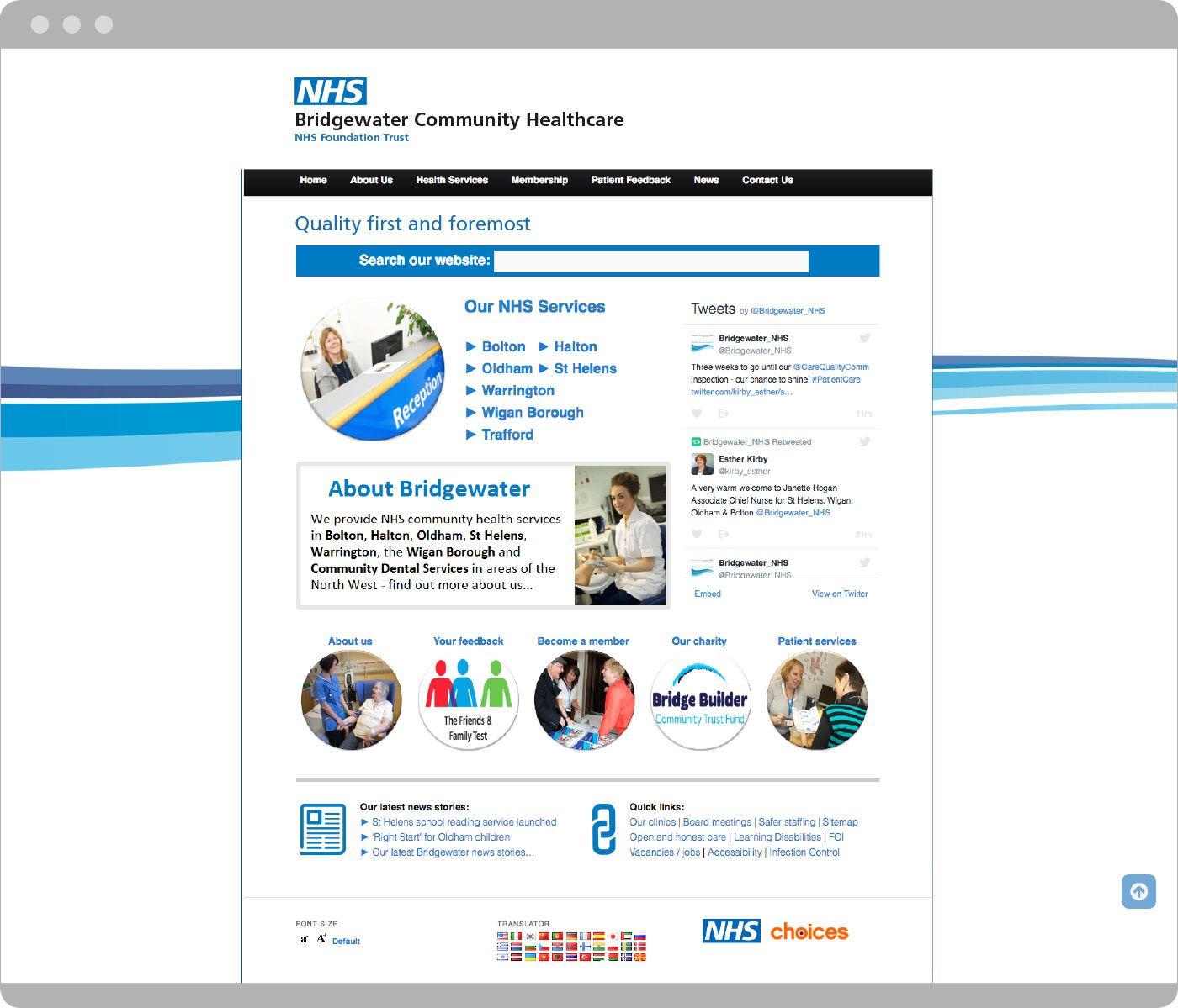 Organisation Logo - NHS Identity Guidelines. NHS organisation's website