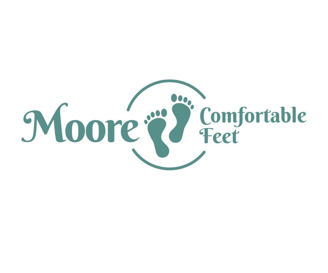 Moore Logo - Moore Comfortable Feet logo - Visutech Design Limited
