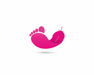 Feet Logo - Logopond - Logo, Brand & Identity Inspiration (pink foot)