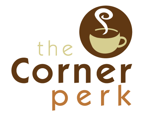 Cornbread Logo - Cornerperk Logo. Drinks: Coffee. Coffee Shop Logo, Logos