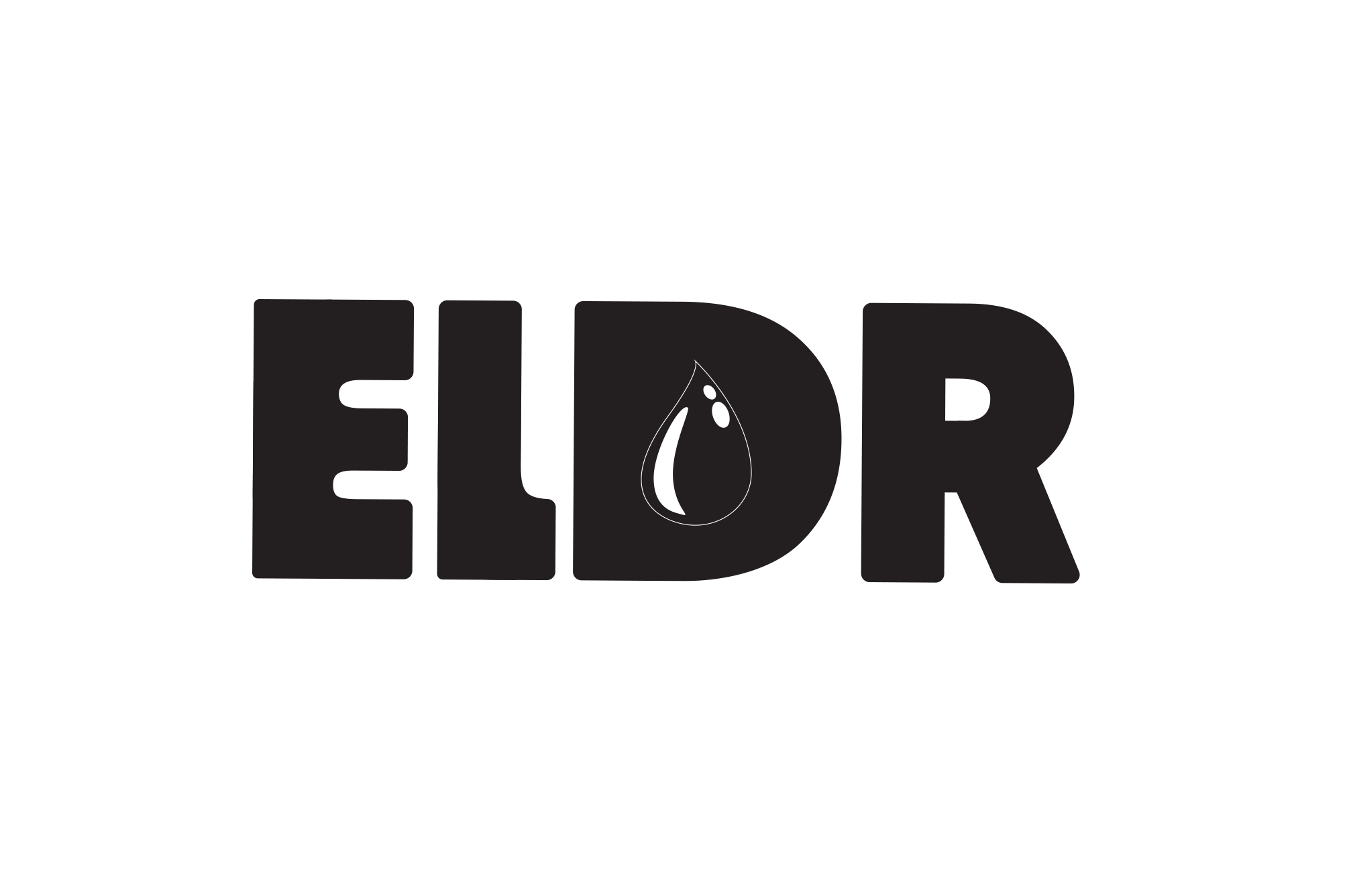 EDLR Logo - 500ml Borosilicate Glass Water Bottle