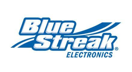 Bluestreak Logo - Blue Streak Electronics - Giant Step