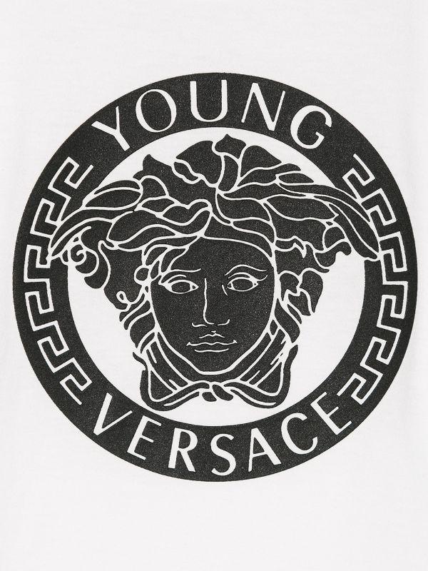 Medusa Logo - Young Versace Medusa logo patch T-shirt $88 - Buy Online - Mobile ...
