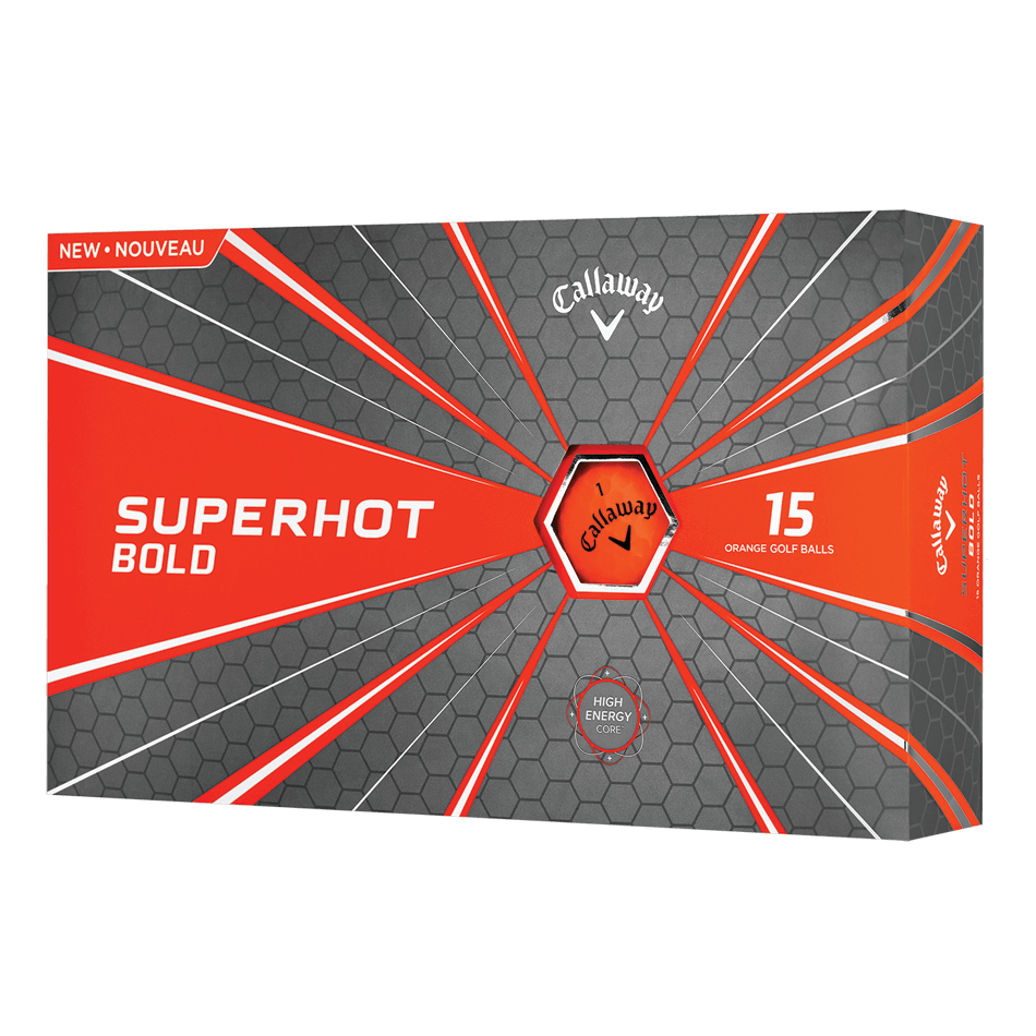 Golfballs.com Logo - Superhot Bold 15-Pack Orange Logo Golf Balls